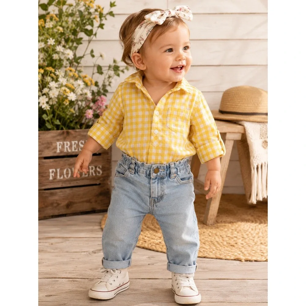 Baby Boys Three to Six Months Bundle Tommy Hilfiger Gap Jacket Plaid Gingham